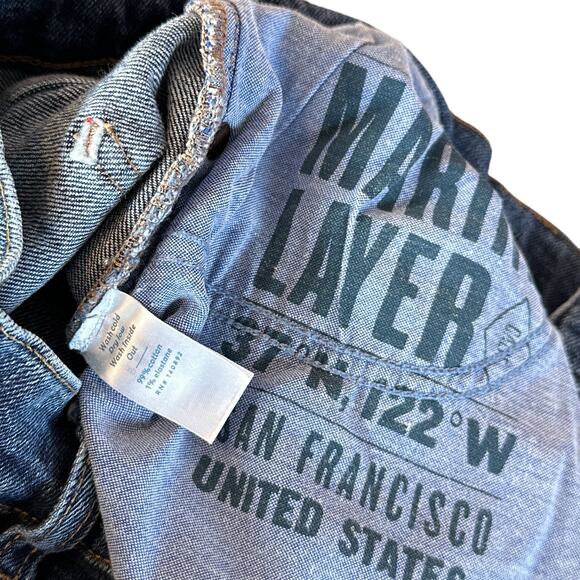 Marine Layer Original Slim Denim Jeans Medium Wash Blue 36 Inch Waist - Picture 11 of 15